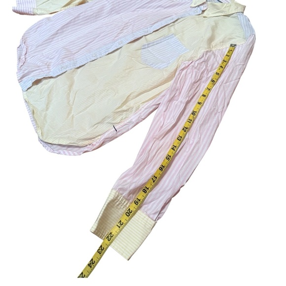 J.Crew Classic-Fit Cotton Poplin Shirt Cocktail Stripe Multicolor Size 12 Button - Picture 6 of 11